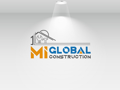 Construction Logo brand developement brand identity branding design graphic design logo
