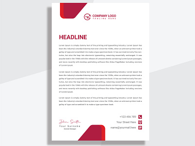 Corporate Letterhead Design branding design graphic design letterhead poster