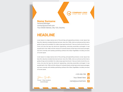 Corporate Letterhead Design banner branding design graphic design letterhead