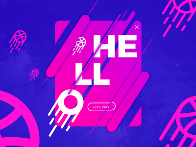 Hello Dribbble! branding design first shot hello dribbble illustration invited thank you welcome