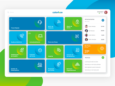 Management Dashboard corporate dashboad data design homepage icon social ui ux web website