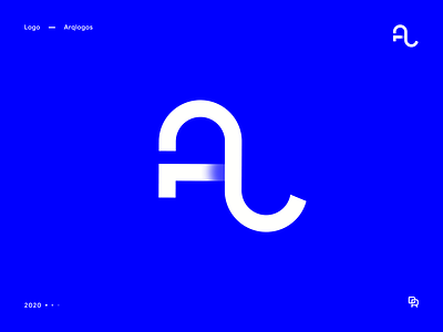 Arquilogos Logo architecture logo blue branding logotype
