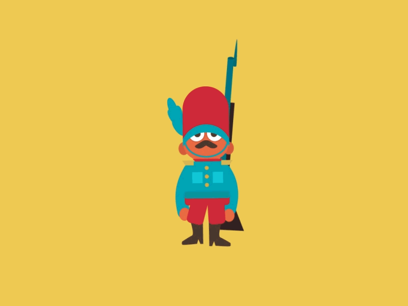 Toy Soldier 2d animation gif soldier