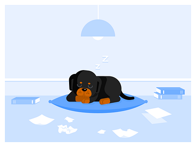 Onyx - The Destroyer 404 design dog error flat illustration lost mess missing page ui ux