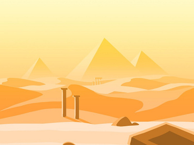 Desert art concept desert game orange sand yellow