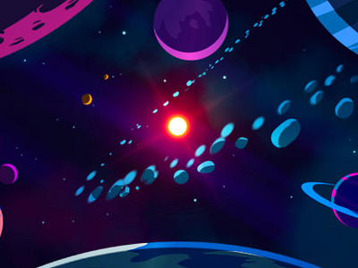 The Final Frontier art concept dev game planets space star