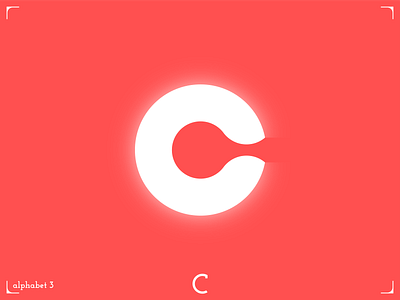 C. abstract alphabet branding c collection coral design glow graphic design letter logo minimalism minimalistic simple spelling trend trends white