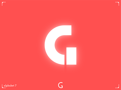 G. abstract alphabet branding collection design g glow graphic design illustration letter logo minimalism minimalistic modern shadow spelling trends trendy