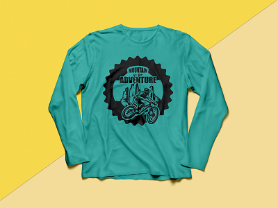 Bike Adventure T-shirt typography t shirt