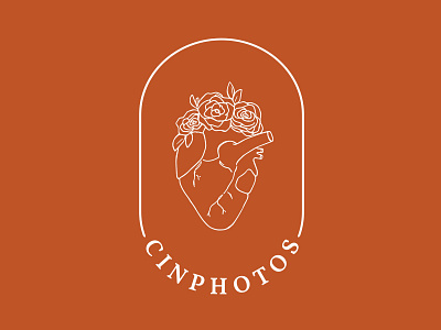 Cinphotos logo design brand design brand identity branding design creative direction hand drawn handmade heart logo illustration design logo design logodesign logotype