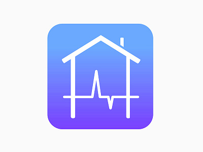 Icon for medical app No.2 app blue gradient icon icon design ios logo