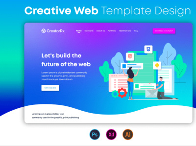 UI UX Web template