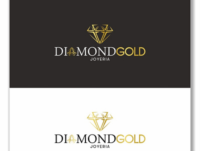 DIAMOND GOLD JOYERIA branding graphic design logo