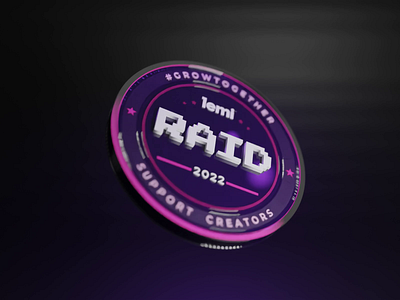 Raid Coin 3d 3dcoin 3ddesign animate blender coin coindesign gif instagram raid