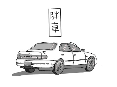 胖車 Camry - N O S T A L G I A camry car flat illustration procreate toyota