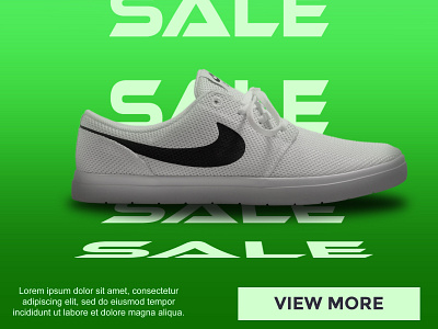 Nike shoes sale graphic design