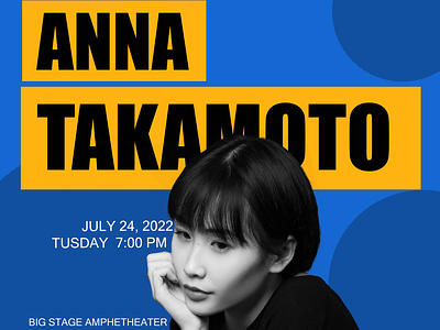 Concert Poster Idea Project adobe artist concert design japan junior motion graphics photoshop poster typography