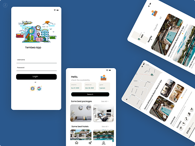 Case Study - Hotel Booking app concept app branding design illustration ui