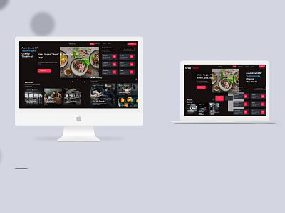 News Website Design MockUp