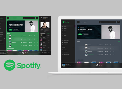 Spotify Redesign app branding design illustration logo ui ux vector