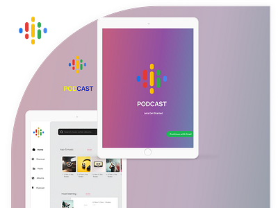 Podcast App Mockup