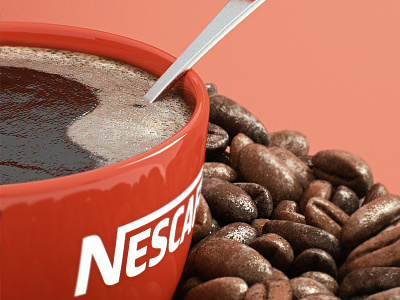 Nescafe Mockup 3d cafe cgi cinema cinema4d coffee colima food maxon mexico render rendring