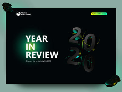 Advanced Web Ranking - 2020 Year in Review 3d 3d art 3d landing page abstract analytics awr illustration landing page ranking seo seo tool ui ux