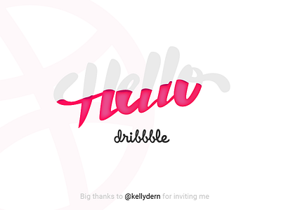 Hello dribbble clean design debut first firstshot hello dribbble invited