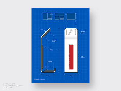 Kiosk Blueprint Illustration