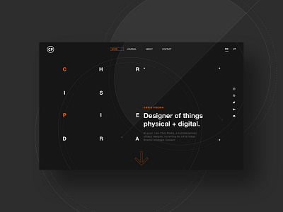 Portfolio - Grid 3 Concept app app design clean dark mode grid helvetica portfolio portfolio website product design simple technical typography ui ui design ux web design website
