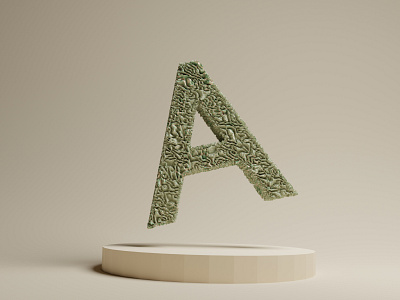 3D Letter A 3d 3dart 3ddesign blender concept design graphic design letters