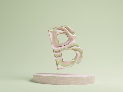 3D Letter B 3d 3dart art blender concept design graphic design letters