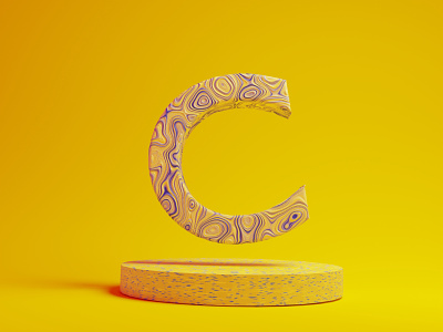 3D Letter C 3d 3dart art blender concept design graphic design letters