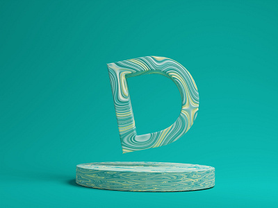3D Letter D 3d 3dart art blender concept design graphic design