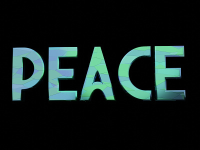 3D Peace 3d 3dart blender blenderart colors design graphic design letters peace typography