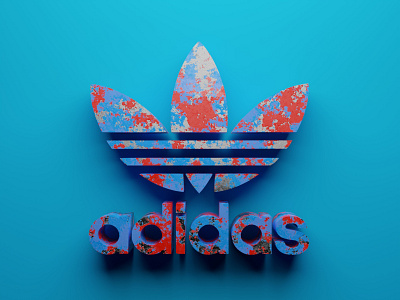 Adidas 3D Logo Concept 3d 3dart art blender concept design graphic design logo