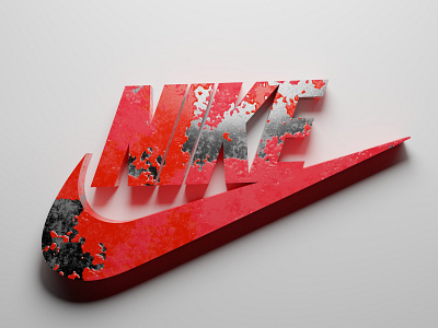Nike 3D Logo 3d 3dart art blender concept design graphic design logo