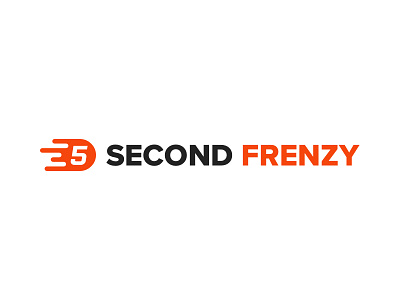 5 Second Frenzy Game Logo 5 second frenzy branding game logo mobile app