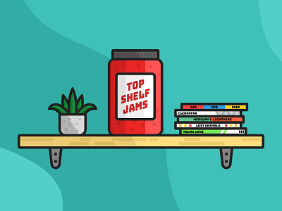 Top Shelf Jams design jam jelly music playlist