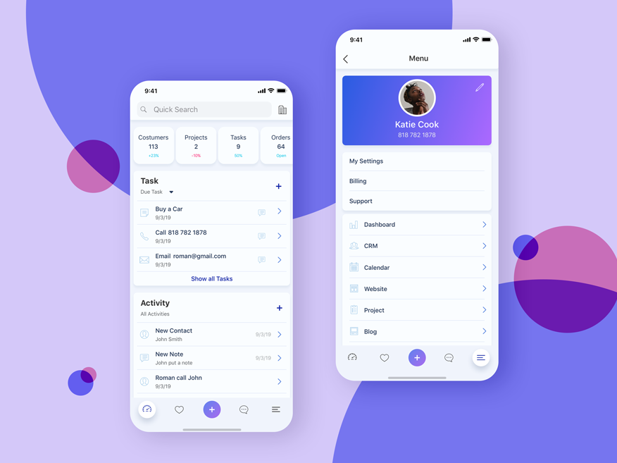 Business Scheduling app by Helen Fahradyan on Dribbble