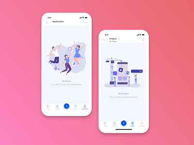 Empty State app background colorful design dribbble empty state gradient background gradient color illustration illustrations illustrator ios mobile sketch app startup ui uidesign user interface design ux vector