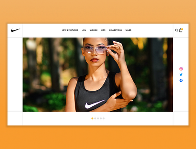 Nike Homepage Concept brand concept figma homepage logo nike ui uiux user interface
