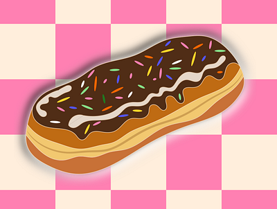Chocolate Sprinkles design donut food fun illustration sprinkles vector