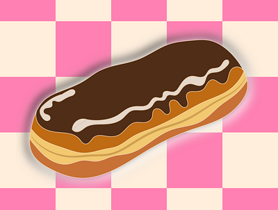 Chocolate Donut chocolate design donut food fun illustration picnic vector
