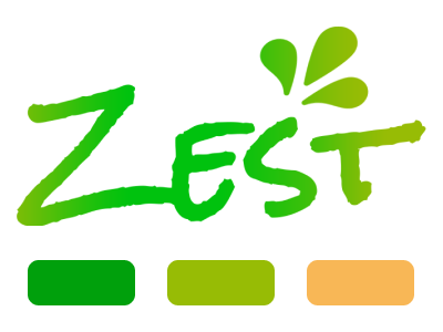 Zest Logo & Color Palette citrus green icon logo meal planning orange palette yellow zest