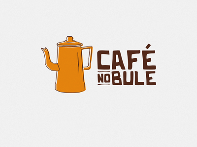 Café no Bule - Logotipo branding design icon illustration logo nordeste typography vector xilogravura