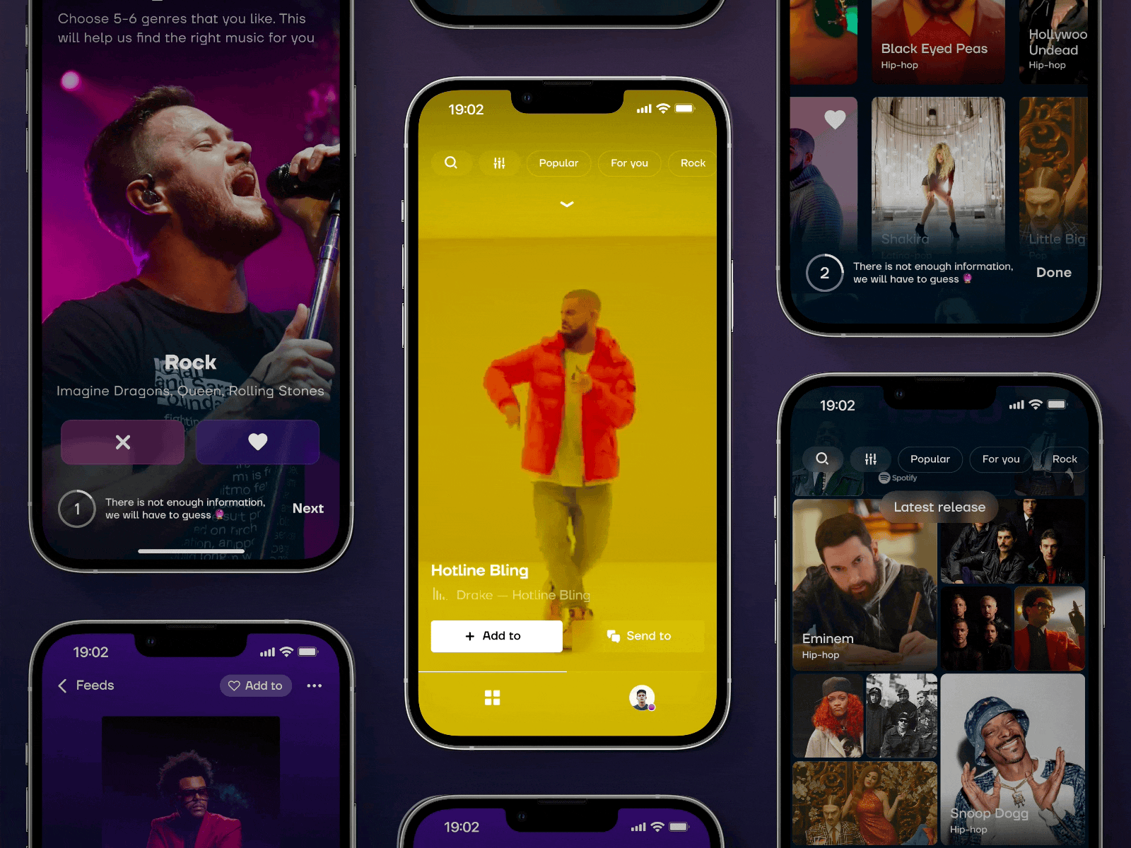 Exploration | Music App animation app feed glass gradients ios mobile mobile design product design ui ux