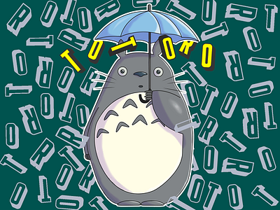 Totoro design illustration vector