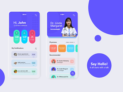 Doctor appointment app - UI design