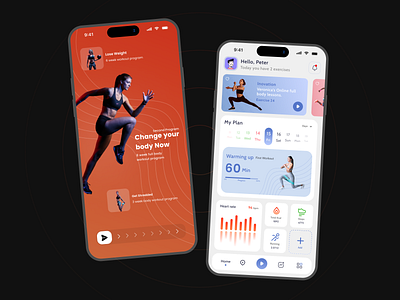 Fitness & Workout App UI by Rezo Abaishvili on Dribbble